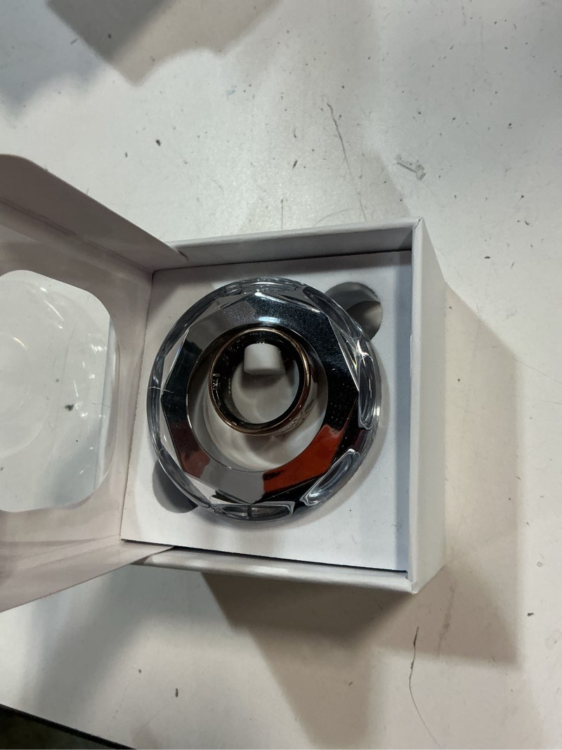 Condition photo showing Good Condition for vintage smart ring for women and men, fitness tracker with heart rate monitor, sleep tracker, 8 sport modes, step counter, ip68 waterproof, 5-day battery, crystal magnetic charging case