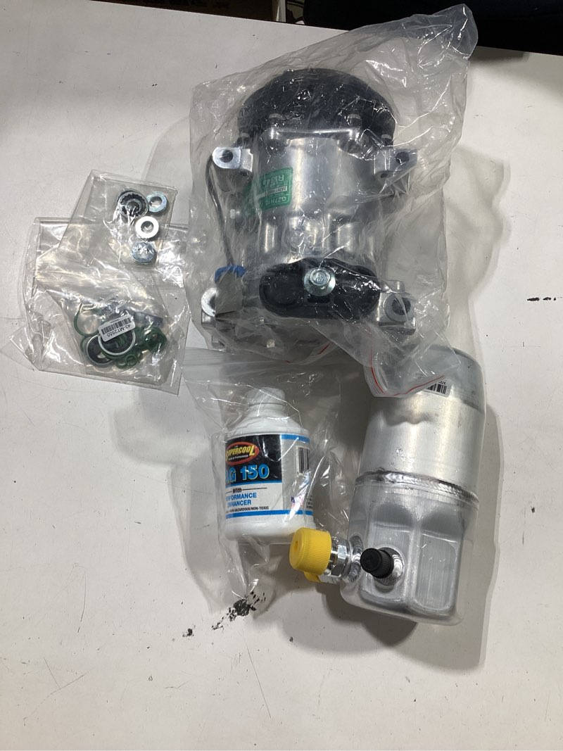 Condition photo showing Good Condition for ac compressor & a/c repair kit for gmc sierra yukon chevy tahoe silverado cheyenne c/k pickup 1996 1997 1998 1999 2000 supercool pag 150 - buyautoparts 60-80104rk new