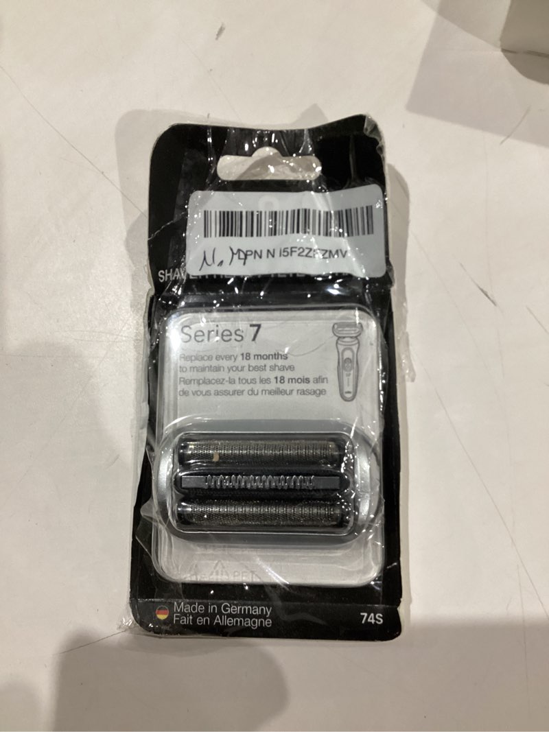 Condition photo showing Good Condition for braun series 7 electric shaver replacement head, easily attach your shaver head for a shave as efficient as day one, compatible with new generation series 7 shavers, 74s, silver