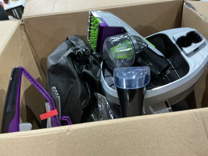 Condition photo showing As Is for bissell proheat 2x revolution pet pro plus, 3588f, upright deep cleaner, 30-minute dry time, dual dirt lifter powerbrush, hose & tool attachment, pet upholstery and tough stain tool included proheat revolution pet pro plus