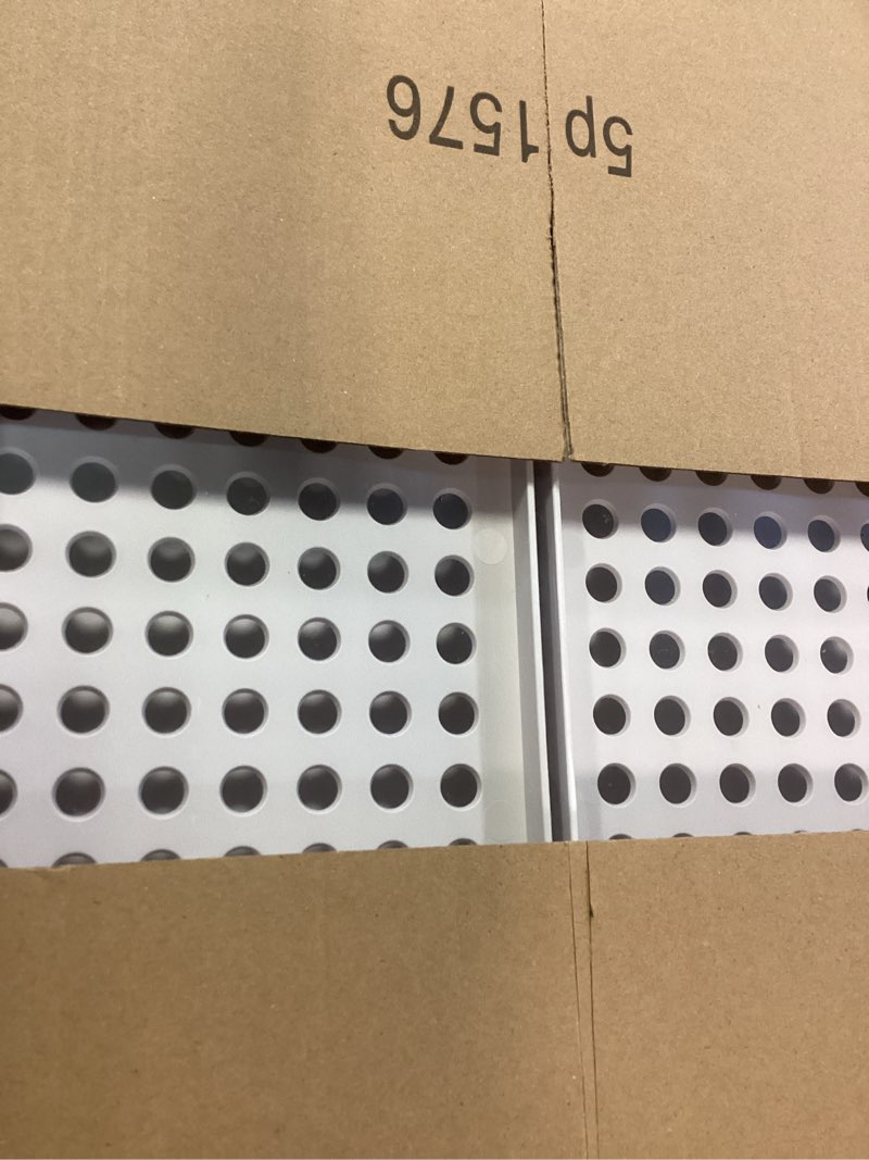 Condition photo showing New/Like New for SNSLXH 5 Pack Stackable Closet Storage Basket, Multifunctional & Foldable Closet Organizer for Bathroom Kitchen Laundry Room Wardrobe Storage, Space-Saving Clothes Storage Drawer Organizer, White White 5 Pack