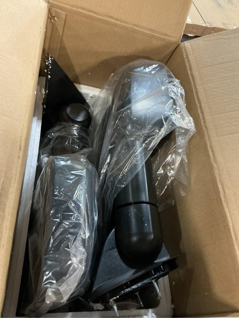 Condition photo showing New/Like New for scitoo towing mirrors fit chevy gmc exterior accessories mirrors fit 1999-2007 chevy/gmc silverado/sierra 1500 2500hd 3500hd with convex glass manual controlling and telescoping features 1999-2007 chevy/gmc black - manual control