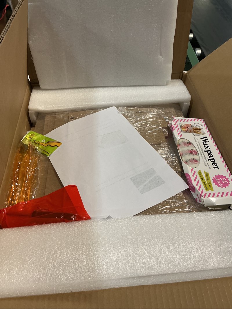 Condition photo showing Good Condition for Acrylic Display Case Bakery Pastry Display Case Retail Display Counter Cases Acrylic Display Shelf Donut Cookie Display Cabinet Plastic Case