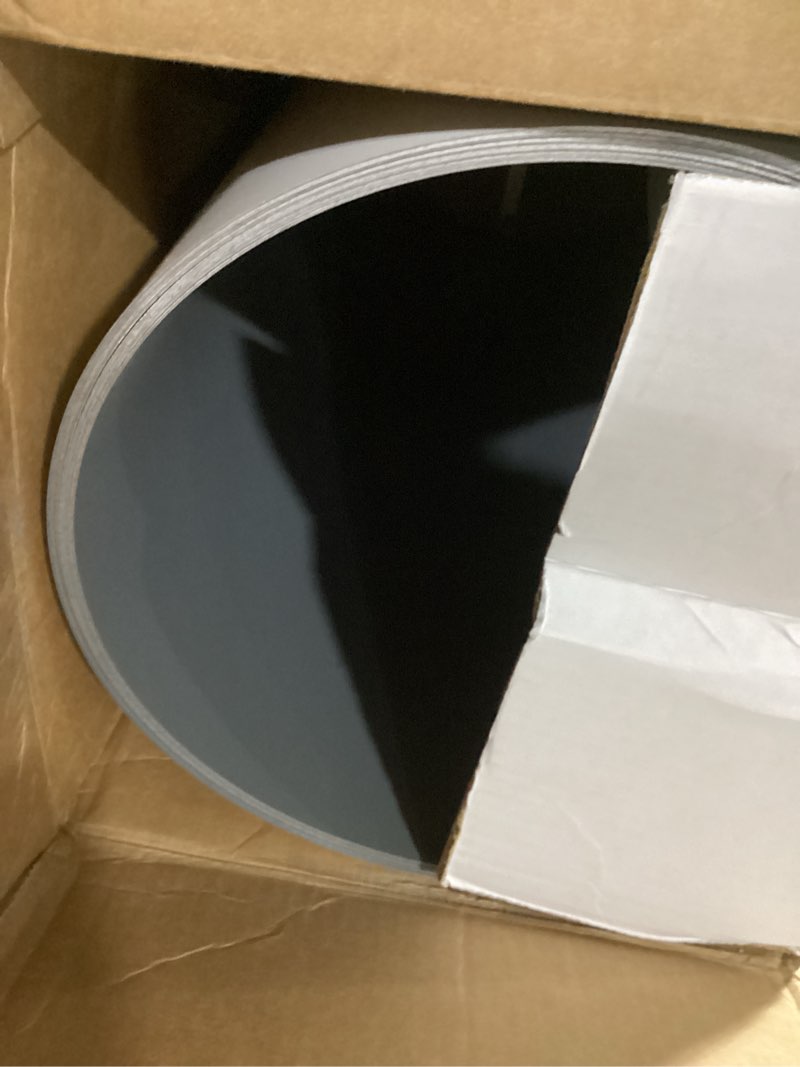 Condition photo showing As Is for aluminum trim coil 24 in x 50 ft, white – professional contractor grade coil stock for exterior window, door & siding trim, 0.016 in thick, coilrite by ritescreen