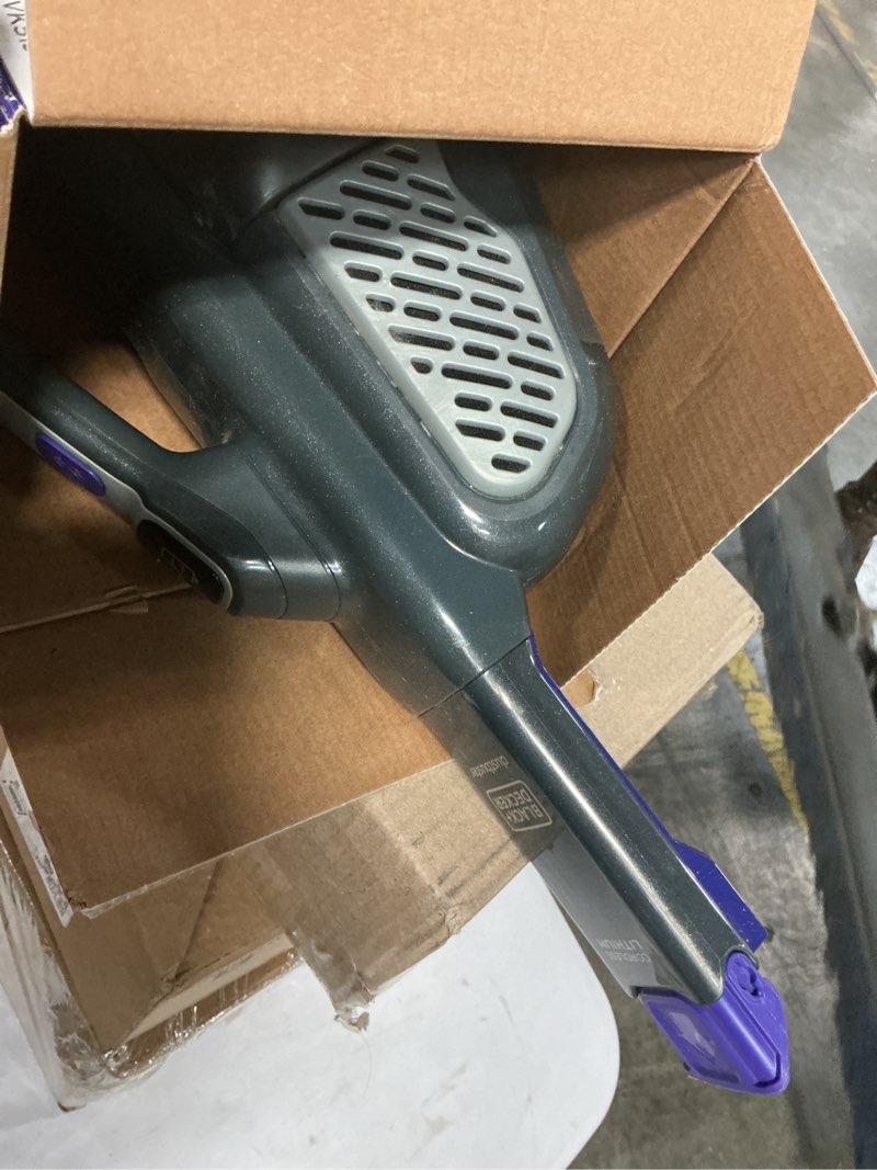 Condition photo showing As Is for BLACK+DECKER dust buster Handheld Vacuum Cordless, Pet Hair Vacuum, Portable for Home and Car with Pet Brush, Rechargeable, Powerful Suction, Washable Bowl Filter,furbuster AdvancedClean (HHVK515JP07) AdvancedClean Pet
