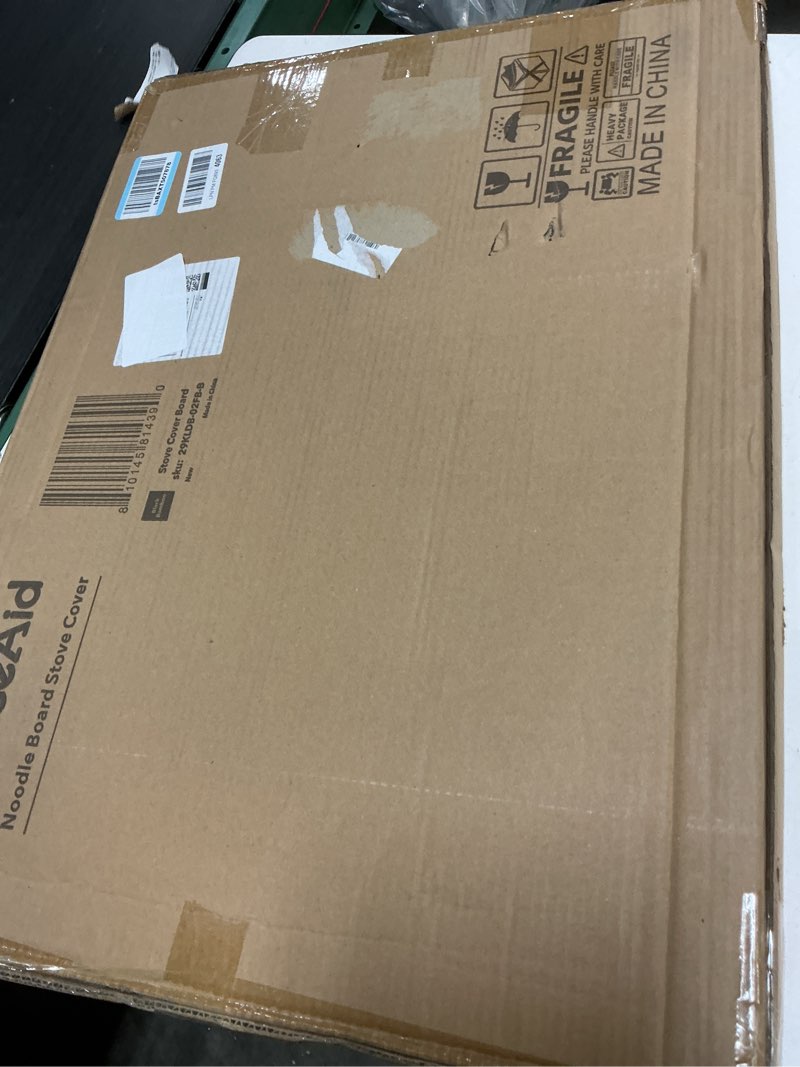 Condition photo showing New/Like New for spaceaid noodle board stove kitchen cover with handles, top covers for gas burners and electric stove, oven decor accessories wood tray for countertop, black bamboo