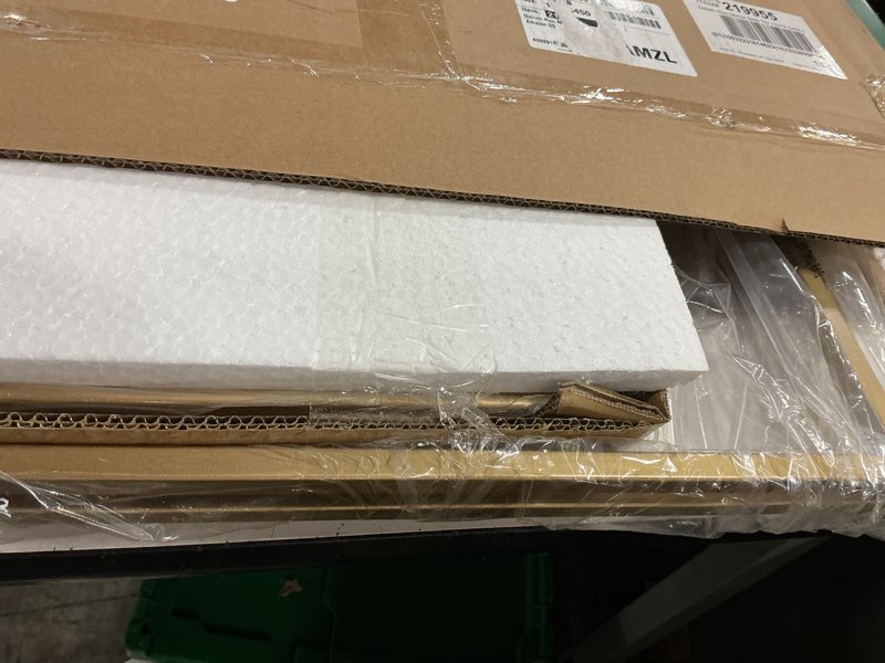 Condition photo showing New/Like New for kate and laurel celia modern mirrored tray side table, 18 x 12 x 26, gold, foldable rectangular end table for storage and display 18x12x26 gold