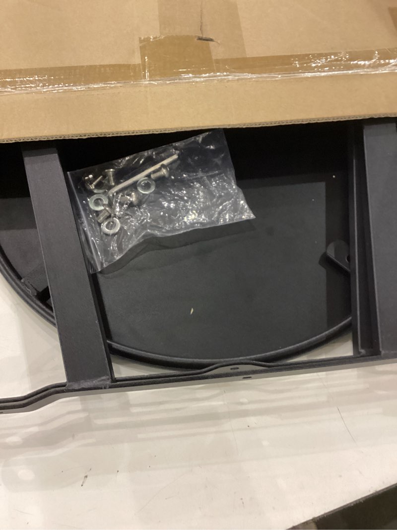 Condition photo showing Good Condition for Meluvici Outdoor Side Table, Weather Resistant Patio Small Side Table Outdoor Indoor Round Metal Ste