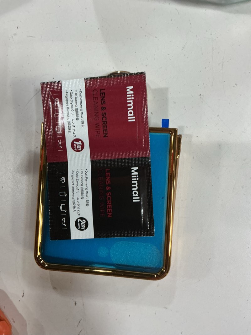 Condition photo showing New/Like New for Miimall for Galaxy Flip 7 Shockproof Case, Ring & Screen Protector, Military-Grade Dustproof Shock Proof Women Dropproof Leather Ultra-Thin Funda para Case for Samsung Z Flip 7 2025 Cover, DaGreen Green Galaxy Z Flip 7 2025