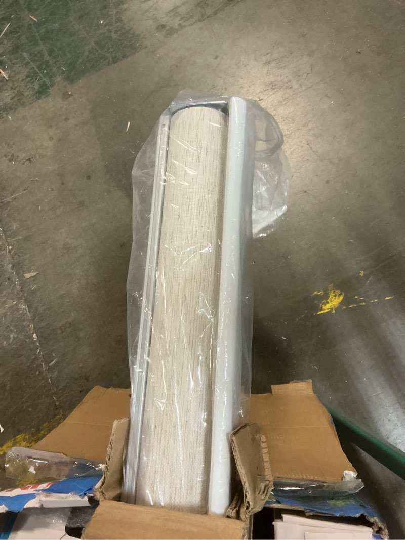 Condition photo showing Good Condition for Persilux Free-Stop Cordless Blinds for Windows, Natural Woven Fabric Light Filtering Roller Shades for Windows (Cream 70" W x 72" H) UV Protection Privacy Window Shades for Home, Living Room, Office 70"W x 72"H Cream (Light Filtering)