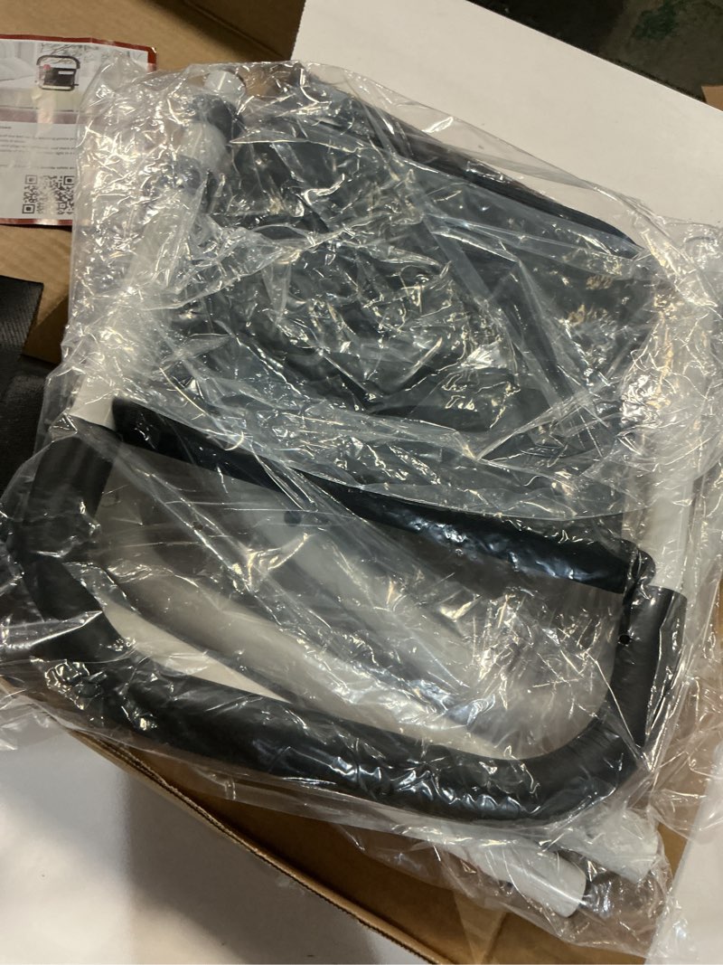 Condition photo showing Good Condition for Bed Rails for Elderly Adults Safety, Bed Assist Rails for Seniors, Double Stabilizer Bars Design with Storage Pocket & Fall Prevention Guard, Fits King, Queen, Full, Twin Bed(with Light) White High-Quality (with Light)