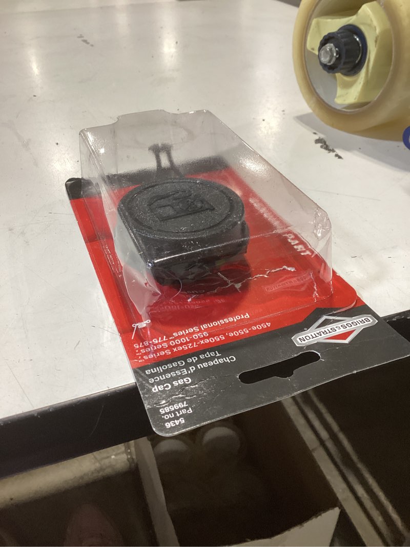 Condition photo showing As Is for briggs & stratton 2-1/2 in. d gas cap