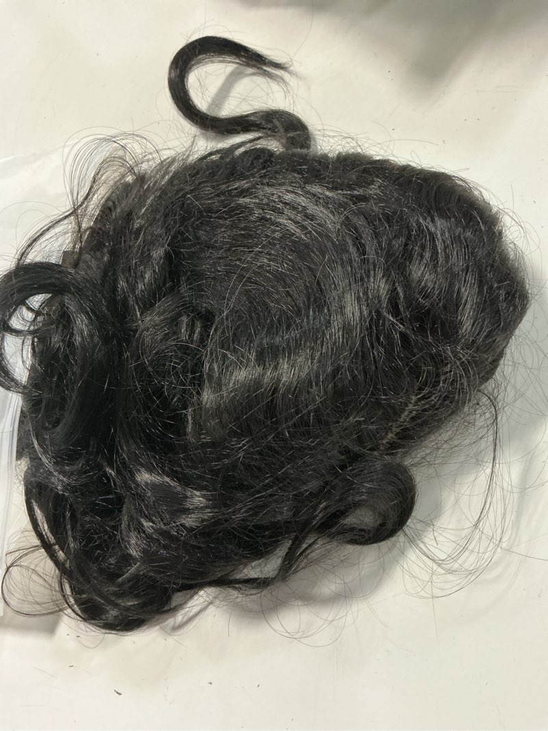 Condition photo showing As Is for swiking black curly vintage wig for women 1950s hollywood big wave wig retro victory rolls synthetic wig for halloween cosplay daily wear black women
