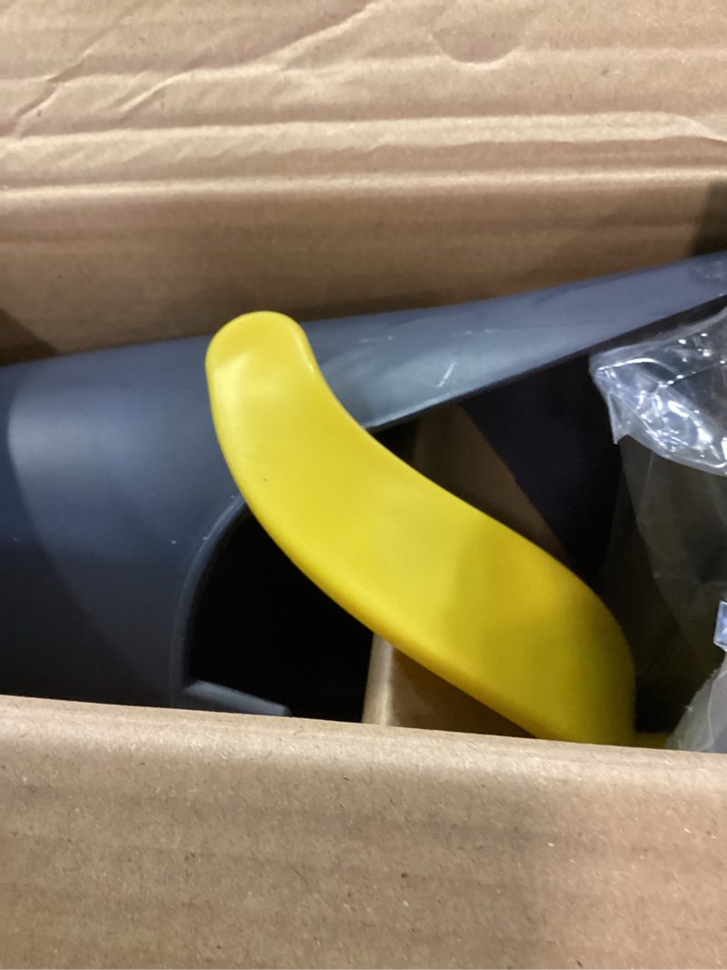 Condition photo showing Good Condition for eyliden broom and dustpan combo set, self-cleaning with dustpan teeth, pet hair removal broom, stand up, extendable to 52" broom, dark grey