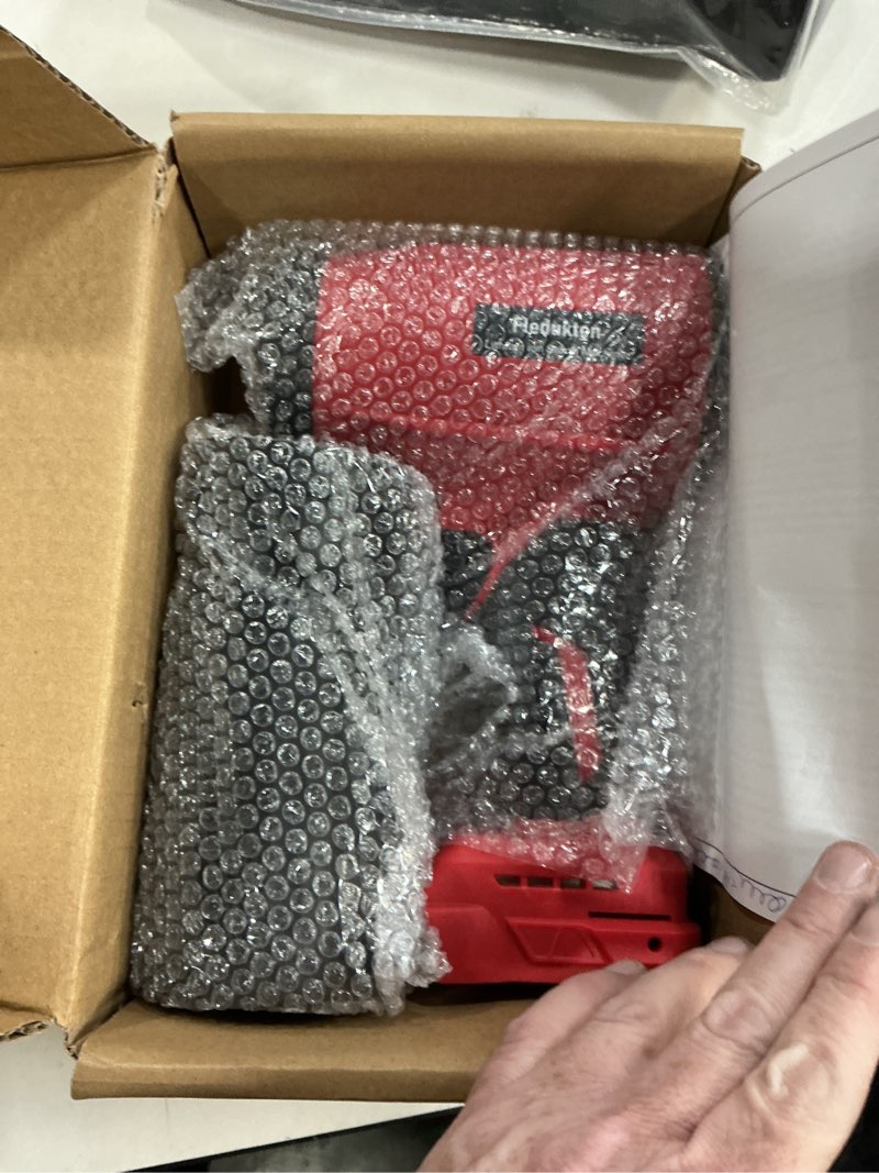 Condition photo showing New/Like New for cordless leaf blower compatible with milwaukee 18v battery (tool only), 800,000 rpm brushless turbo jet blower up to 60m/s airflow, lightweight 1.5 lbs handheld dust blower for patio, lawn & garage red for milwaukee battery