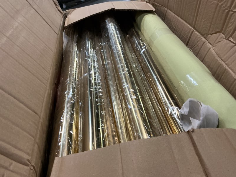 Condition photo showing Good Condition for pelopy 12 pcs stanchion posts with velvet ropes and red carpet 26 ft, crowd control barrier set, 38" gold queue poles for wedding, graduation, party, event entrance decor