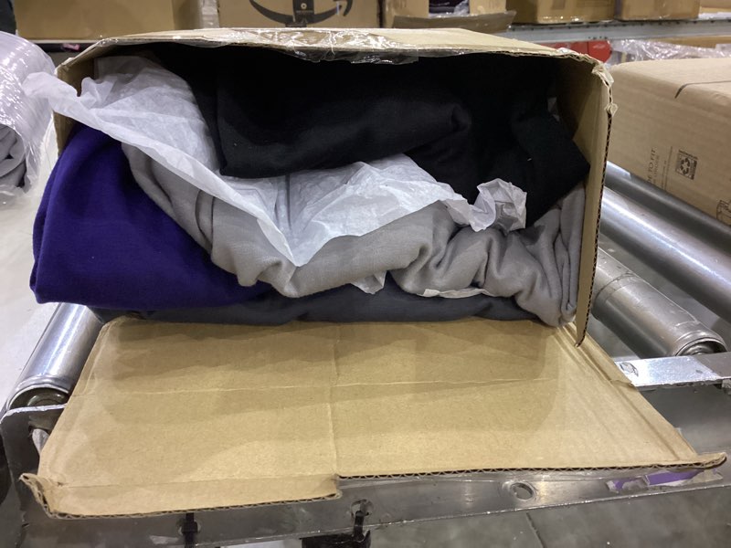 Condition photo showing As Is for 6 Pack Mens Mock Turtleneck Long Sleeve Shirts Thermal Mock Neck Pullover Sweater Tops Fitted Lightweight Undershirt Black, White, Dark Gray, Light Gray, Navy Blue, Wine Red X-Large