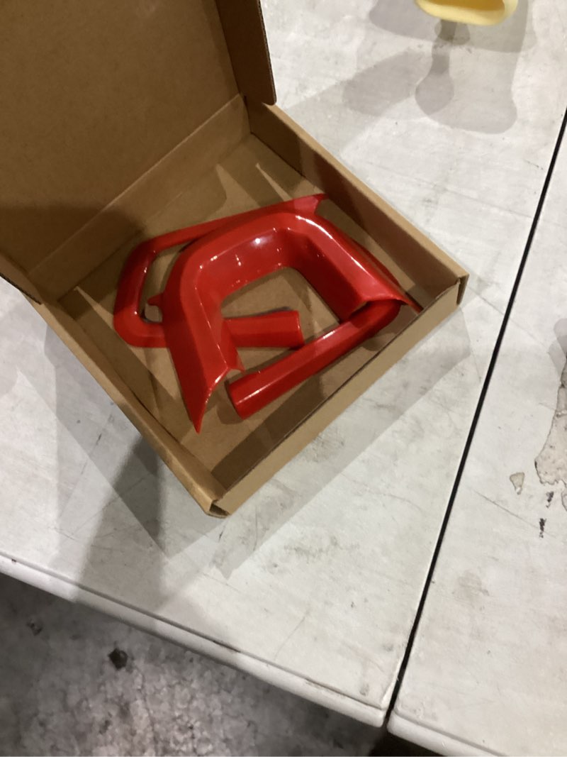 Condition photo showing New/Like New for RT-TCZ for Wrangler JL Steering Wheel Trim Decal Panel Red Carbon Fiber for Jeep Wrangler JL JLU Gladiator JT 2018-Present Red Carbon Fiber Interior Accessories 3pcs
