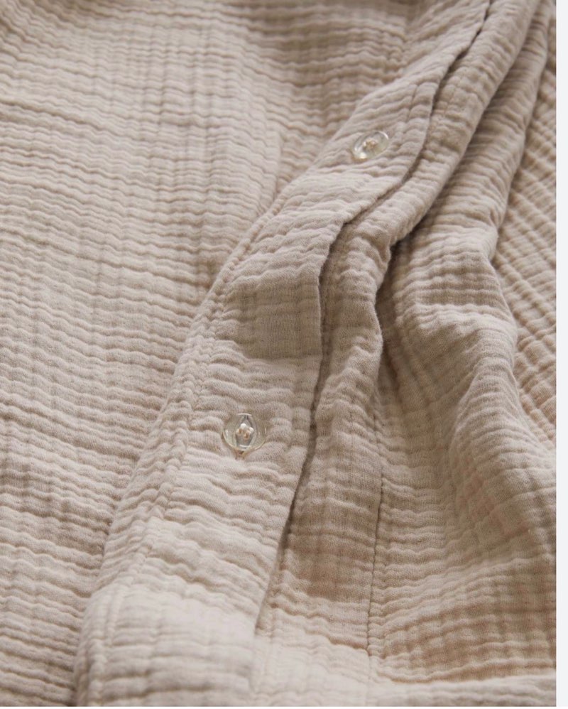 Quince Organic Cotton Gauze Duvet Cover Dune King 