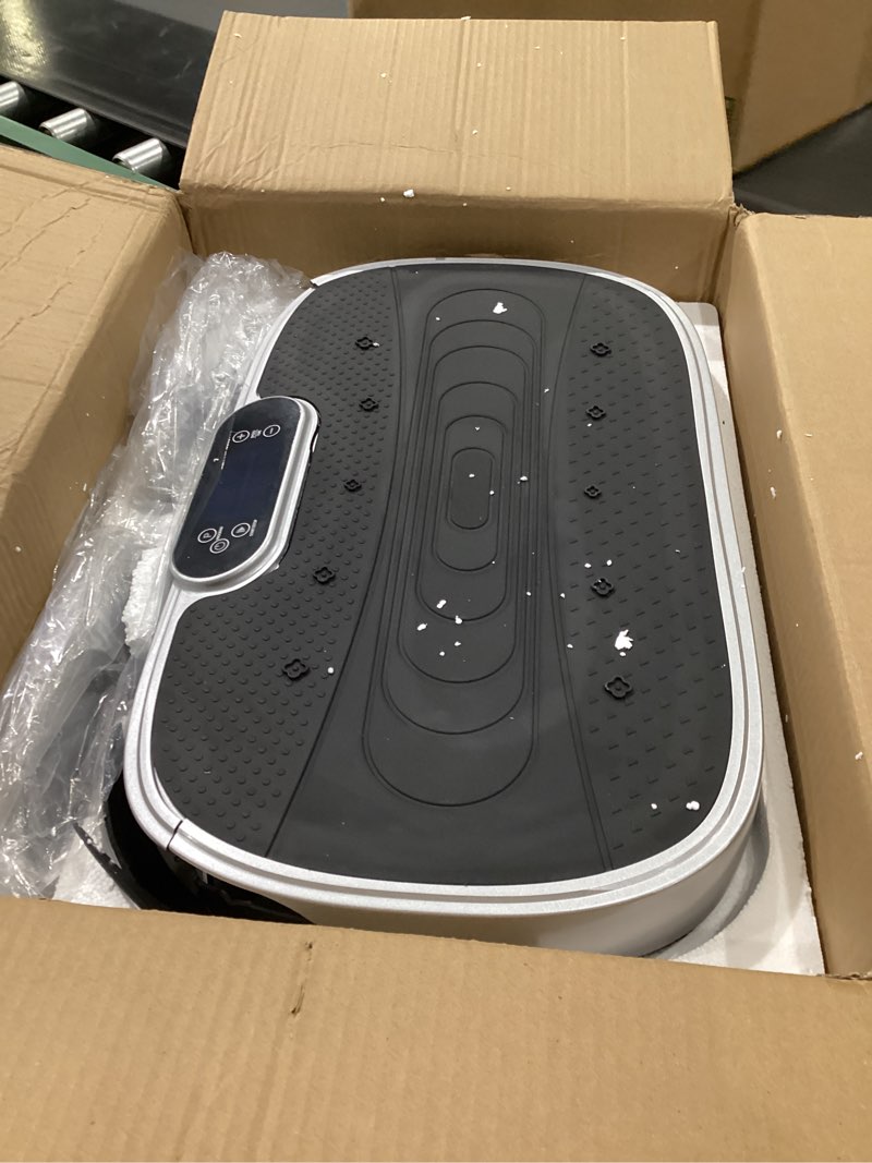 Condition photo showing Good Condition for renoj vibration plate exercise machine - 455 lbs full body vibrating platform with bluetooth audio and led screen - lymphatic drainage and weight loss shaker for home gym and office workout