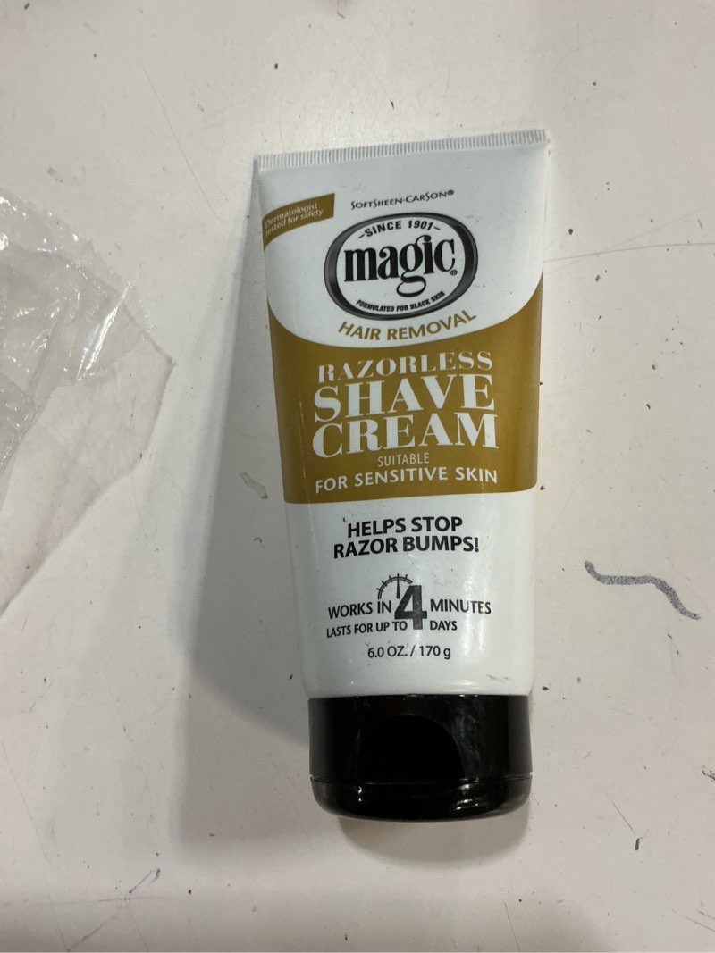 Condition photo showing Good Condition for Magic Razorless Cream Shave Bald Head 6 Ounce Tube (177ml)