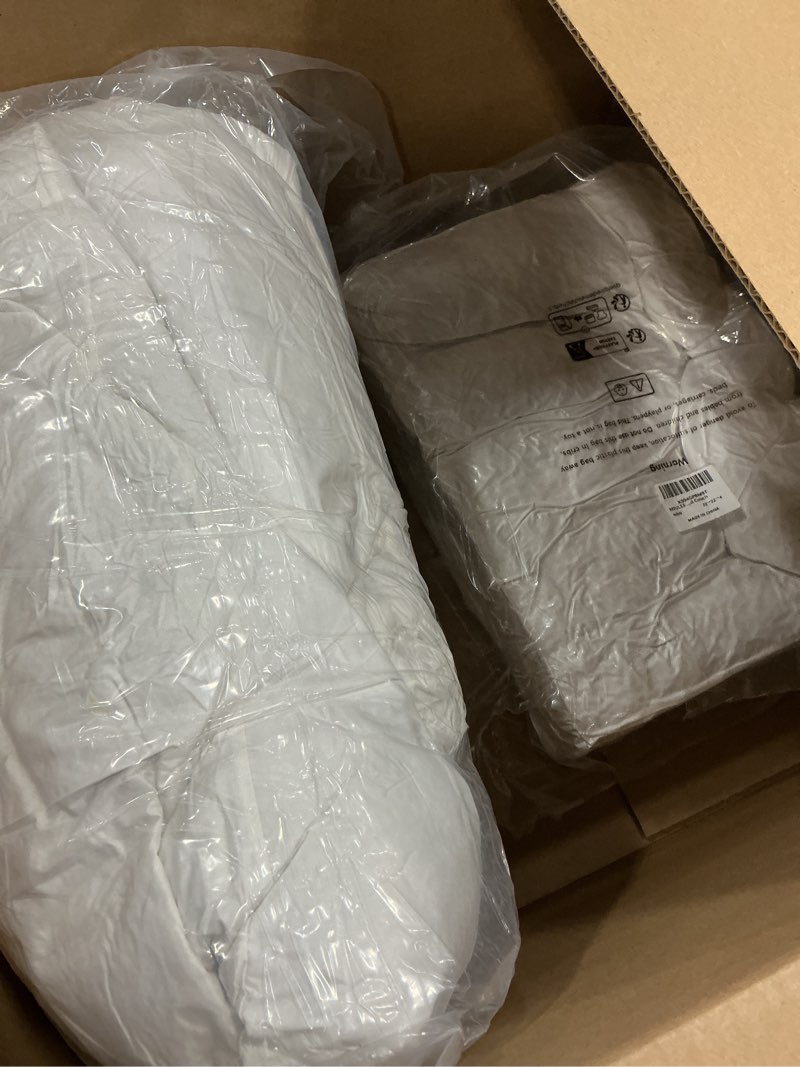 Condition photo showing Good Condition for MIULEE Pillow Inserts 22x22 (Pack of 4,White), Down Feather Throw Pillow Inserts, Premium Fluffy Stuffer Throw Pillows Cotton Fabric for Sofa Bed Couch 4 22x22 Inch