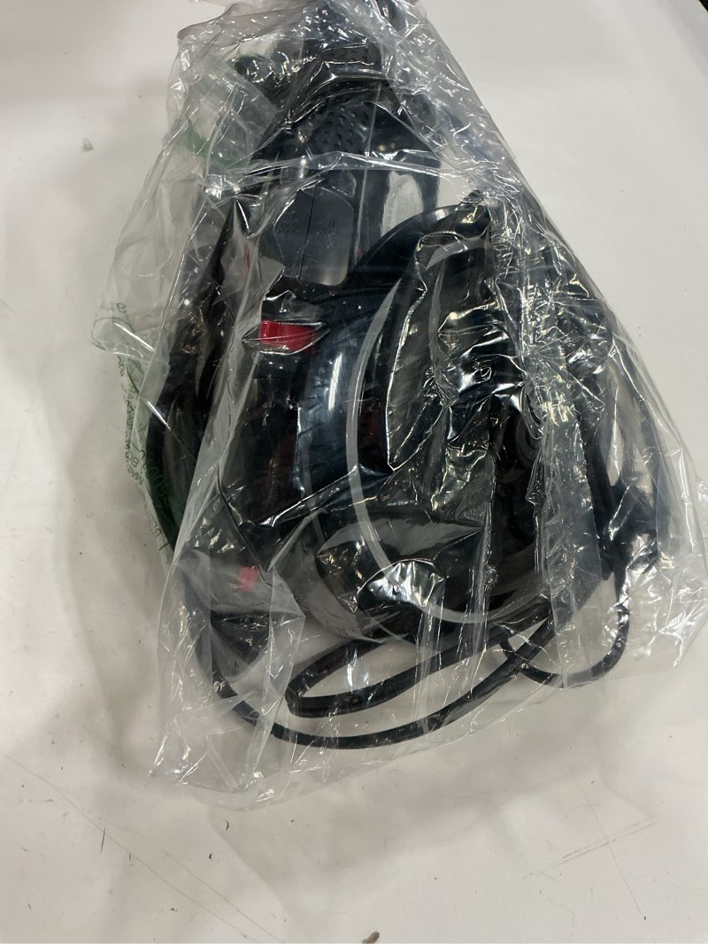 Condition photo showing As Is for cordless iron for clothes, 1500w steam iron with non-stick ceramic soleplate, auto shut off, self-clean, burst of steam, anti-calc, 3 temperature settings, 11.84oz water tank, black