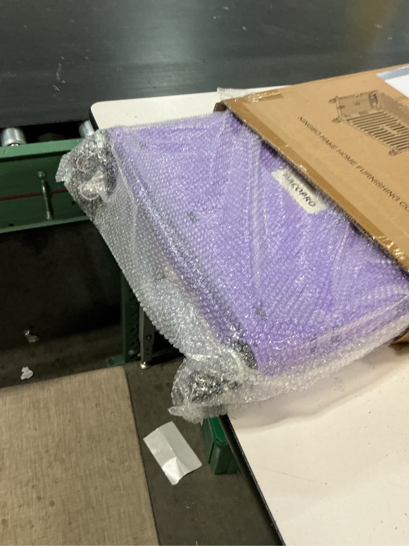 Condition photo showing Good Condition for foldable utility cart folding portable rolling crate handcart with durable heavy duty plastic telescoping handle collapsible 4 rotate wheels for travel shopping moving luggage office use (purple)