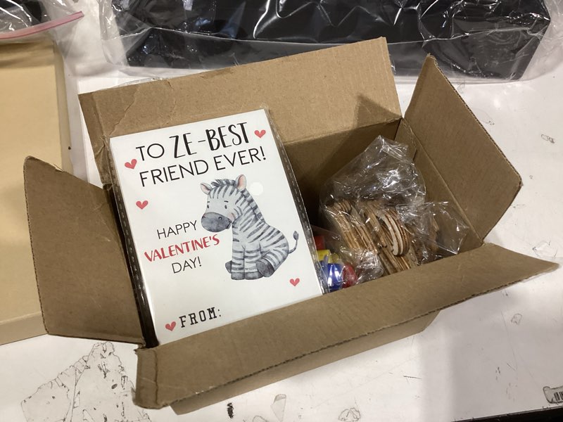 Condition photo showing As Is for Similar product BainGesk Valentines Day Cards for Kids School, 30 PACK Animal Wooden Painting Crafts Kits, Valentines Cards for Classroom Exchange, Valentines Day Gifts for Kids, Valentines Party Favors paint instead of markers