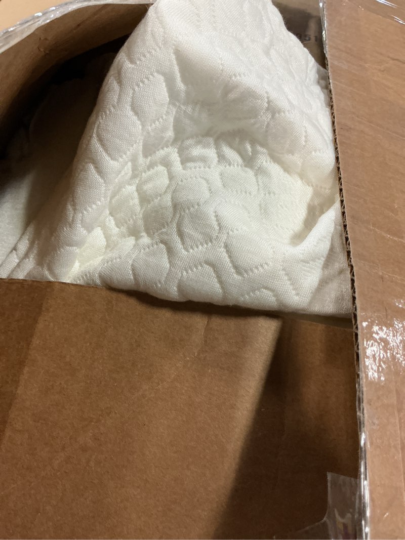 Condition photo showing As Is for Shredded Memory Foam Full Body Pillow – Side Sleeper – Huggable Long Pillow for Body Relief – with Ultra Soft Cooling Cover, 20 x 54 inches White 20x54in Body Pillow(Standard)