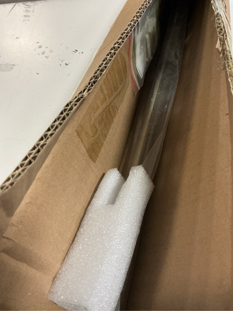 Condition photo showing Good Condition for antique bronze disc curtain rods, 28-48 inches window curtain rod,adjustable room darkening drapery rod with aluminum finials and brackets,wrap around design 28-48-inch antique bronze