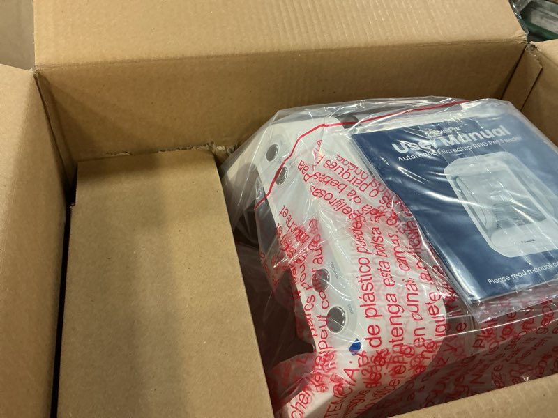 Condition photo showing As Is for PawsPik Automatic Microchip RFID Cat Feeder,16-Cup, ISO Microchip & PawsPik RFID Tag Compatible, App Control, Portion Control