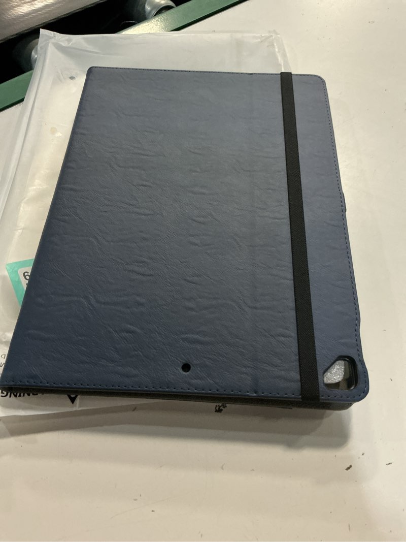 Condition photo showing Good Condition for ztotop case for ipad pro 12.9 inch 2017/2015 (old model,1st & 2nd gen), premium leather folding stand folio cover with auto wake/sleep, document card slots and multiple viewing angles, navy blue navy blue ipad pro 12.9" 1st & 2nd gen