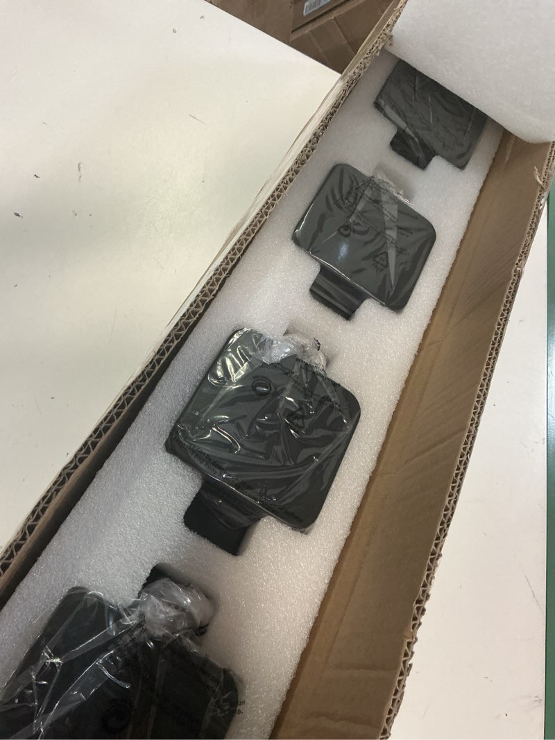 Condition photo showing Good Condition for 360° rotate led bathroom vanity light fixtures, 1600lm acrylic matte black vanity lights for bathroom, modern wall lighting fixtures over mirror kitchen living room hallway (natural white light 5000k) matte black - non-dimmable 4-light, 27-inch, 5000k