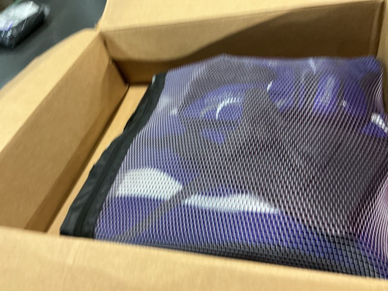 Condition photo showing Good Condition for benken street hockey goalie equipment set, nhl youth street hockey goalie pads - leg pads, catch glove, and blocker, youth goalie gear blue 23