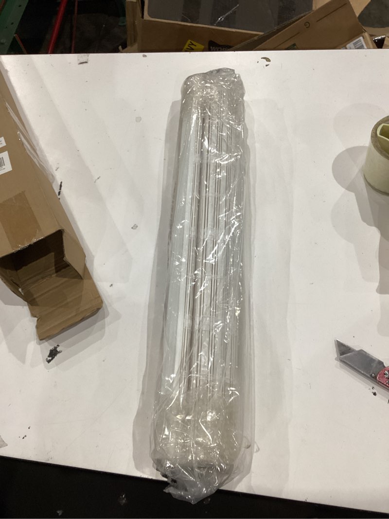 Condition photo showing As Is for lazblinds no tools no drill cordless bamboo roman shades, light filtering window treatment, roll up bamboo blinds for windows 24'' w x 48'' h, whitewash t light filtering-whitewash t 24" w × 48" h