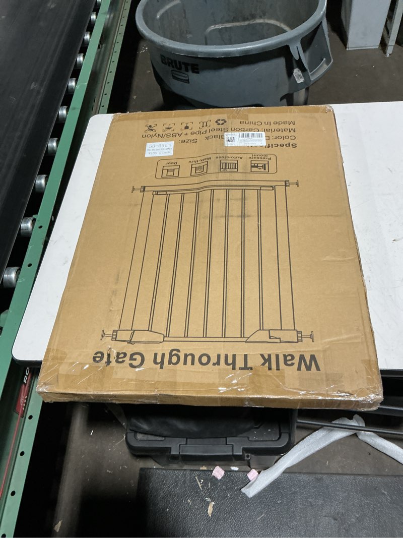 Condition photo showing New/Like New for fairy baby 22.8"-25.5" narrow baby gate for stair, pressure mounted auto-close pet gate for small wa