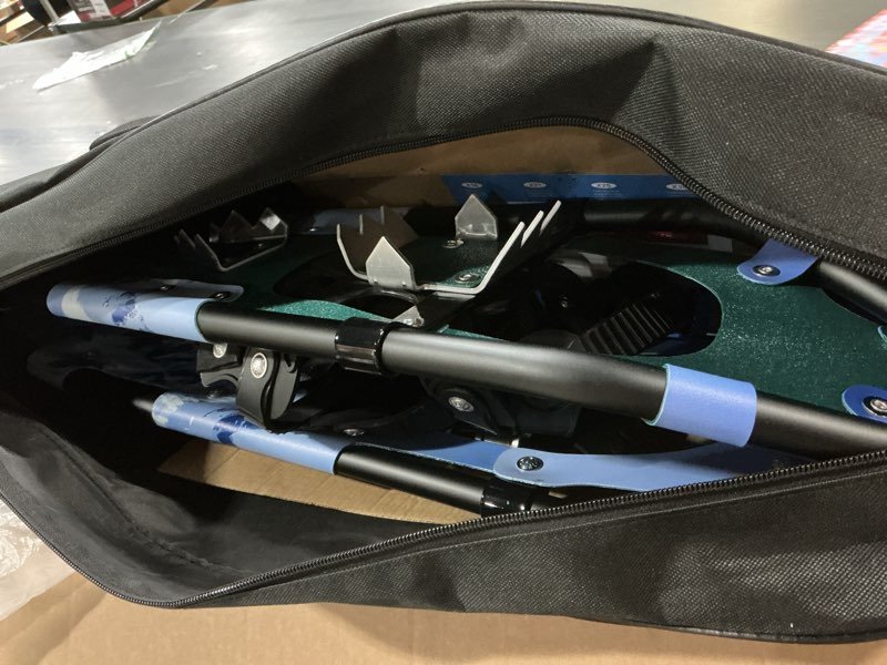 Condition photo showing Good Condition for AMBIO Snowshoes for Men Women Youth, Light Weight Aluminum Snow Shoes with Carrying Tote Bag Green 30"(Without poles)