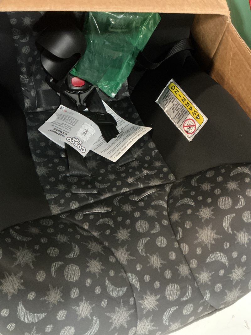 Condition photo showing Good Condition for cosco kids scenera extend infant & toddler convertible car seat, moonlit night, black