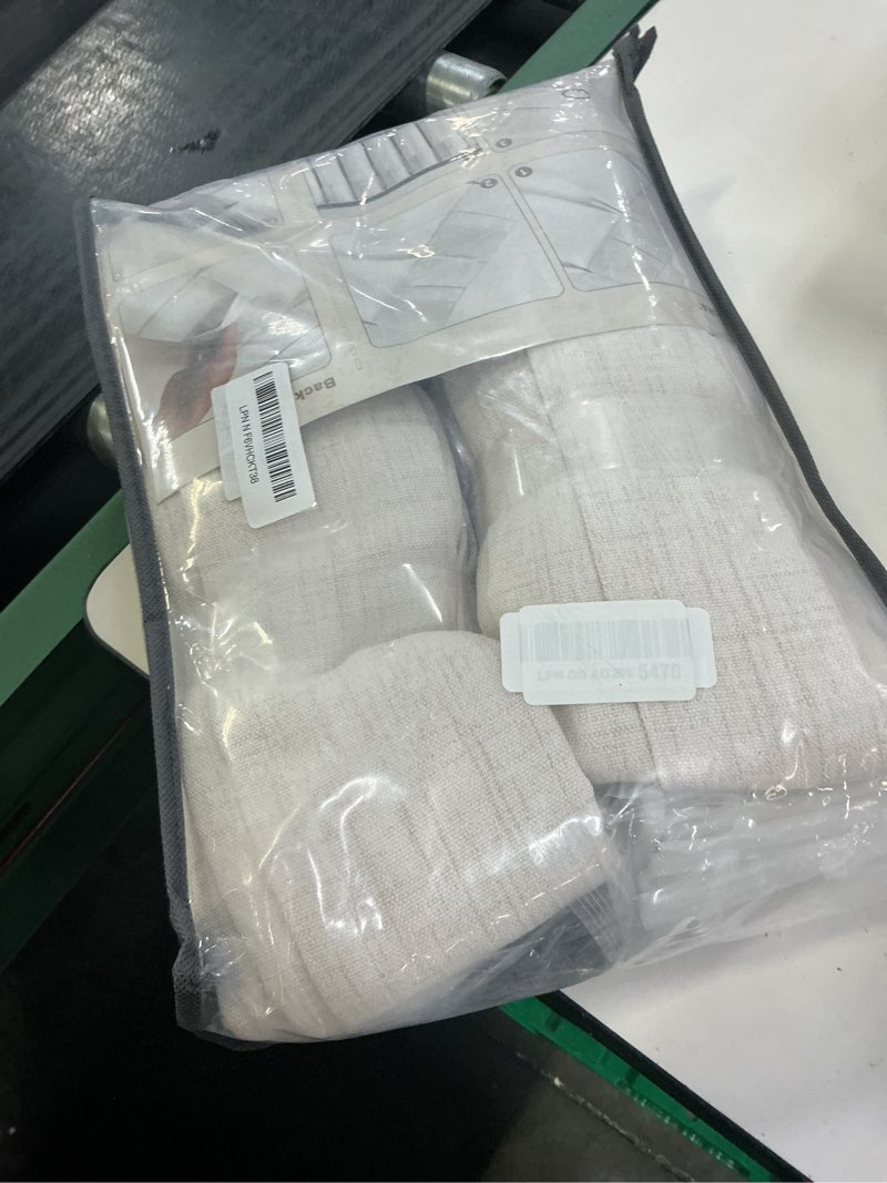 Condition photo showing New/Like New for pinch pleated linen curtains 96 inches long for living room bedroom, light filtering boho window drape 96 inch 2 panels burgs with hooks&rings 8ft cream birch sliding glass door sheer curtain decor birch 40"w x 96"l( pack of 2)