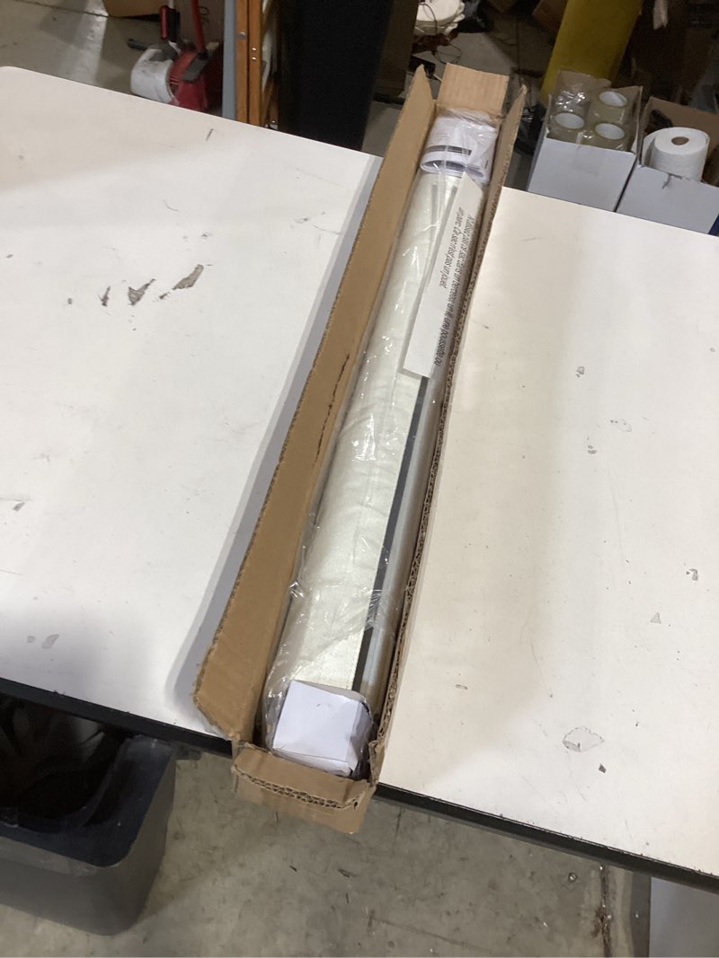 Condition photo showing New/Like New for lazblinds cordless roman shades for windows, light filtering thermal insulated window blinds, lightweight fabric blinds for indoor windows, 29" w x 60" h, ivory light filtering - ivory 29" w x 60" h