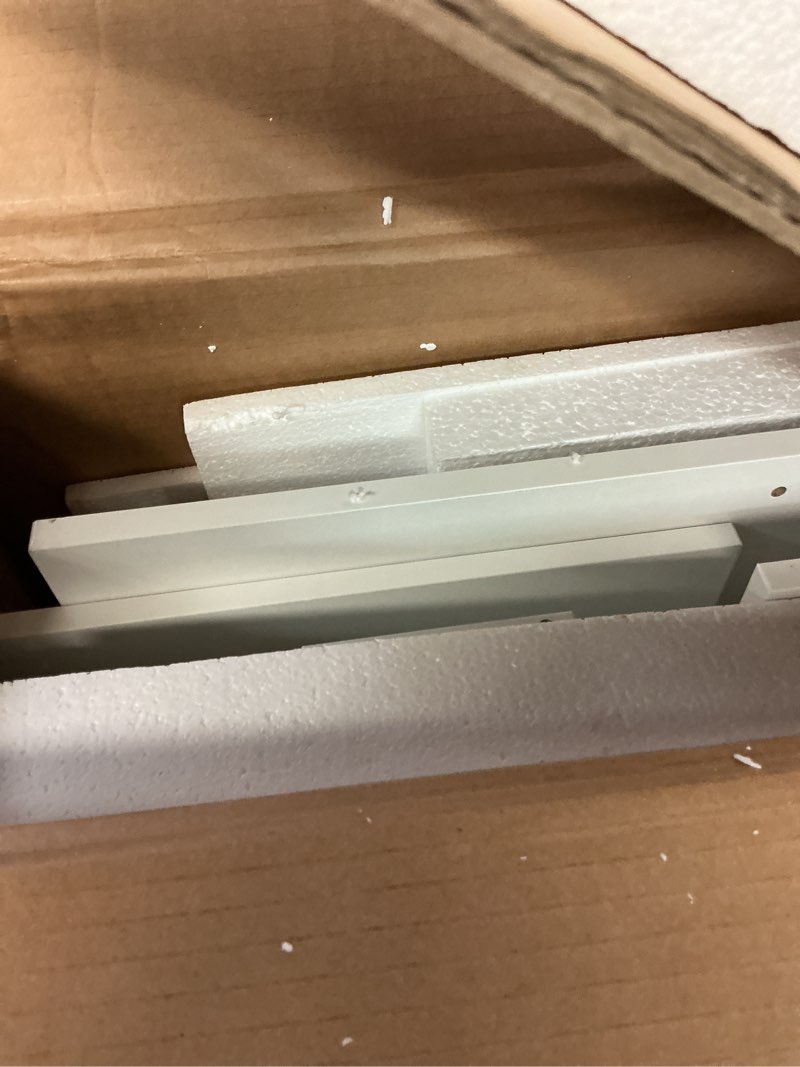 Condition photo showing As Is for Vanity Desk with Mirror and Lights, Power