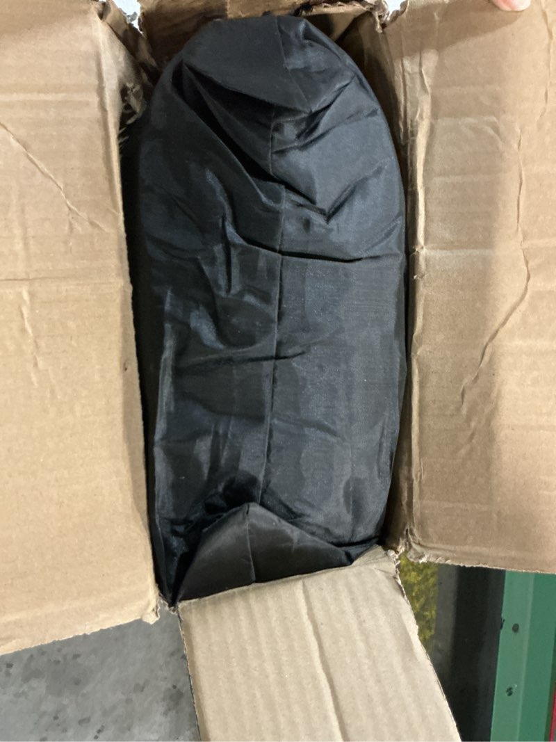 Condition photo showing Good Condition for 12ft round pool cover, 420d heavy duty above ground pool cover, super windproof with ratchet tension