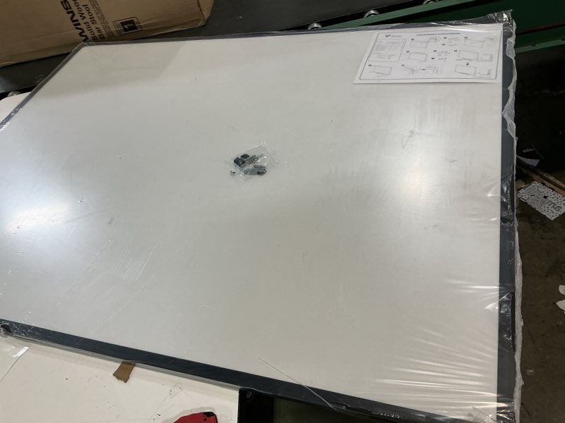 Condition photo showing Good Condition for VIZ-PRO Cork Notice Board, 48 X 36 Inches, Cork Bulletin Board with Black Aluminium Frame