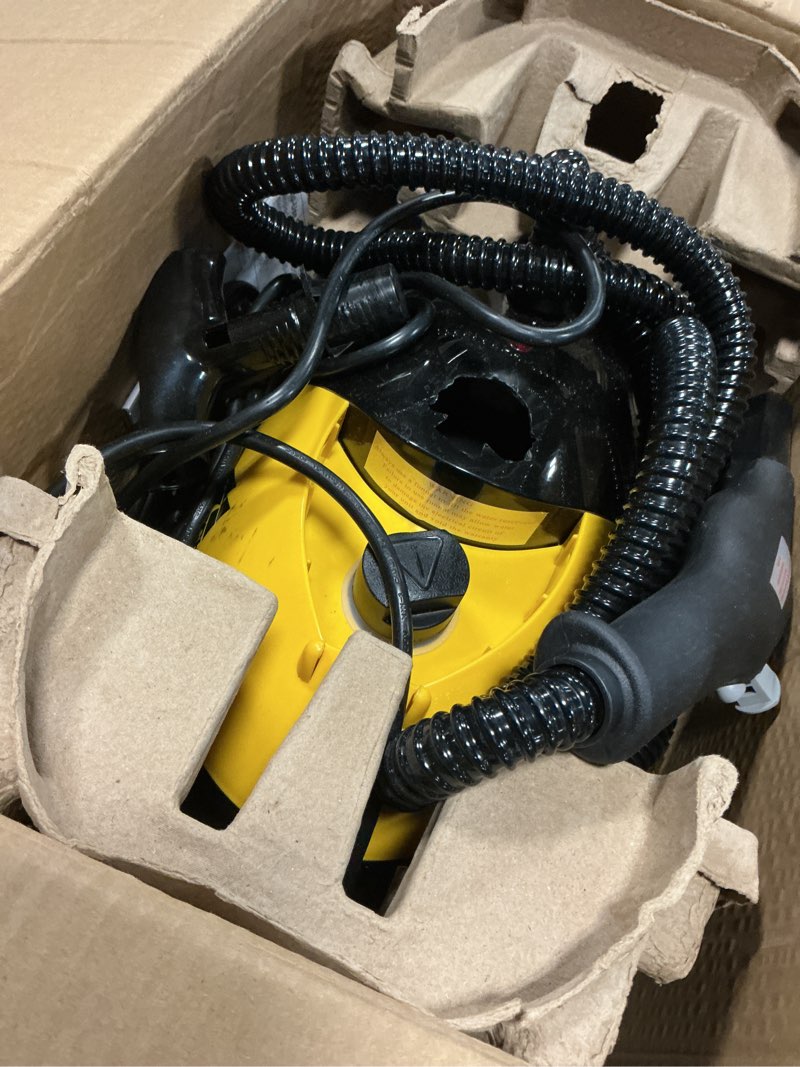 Condition photo showing As Is for McCulloch MC1275 Heavy-Duty Steam Cleaner, 45 Minute Runtime, 18 Accessories: Mop Head, Brushes, & More - Built for Home, Tile, Grout, Carpet, Furniture, & Personal Car Detailing
