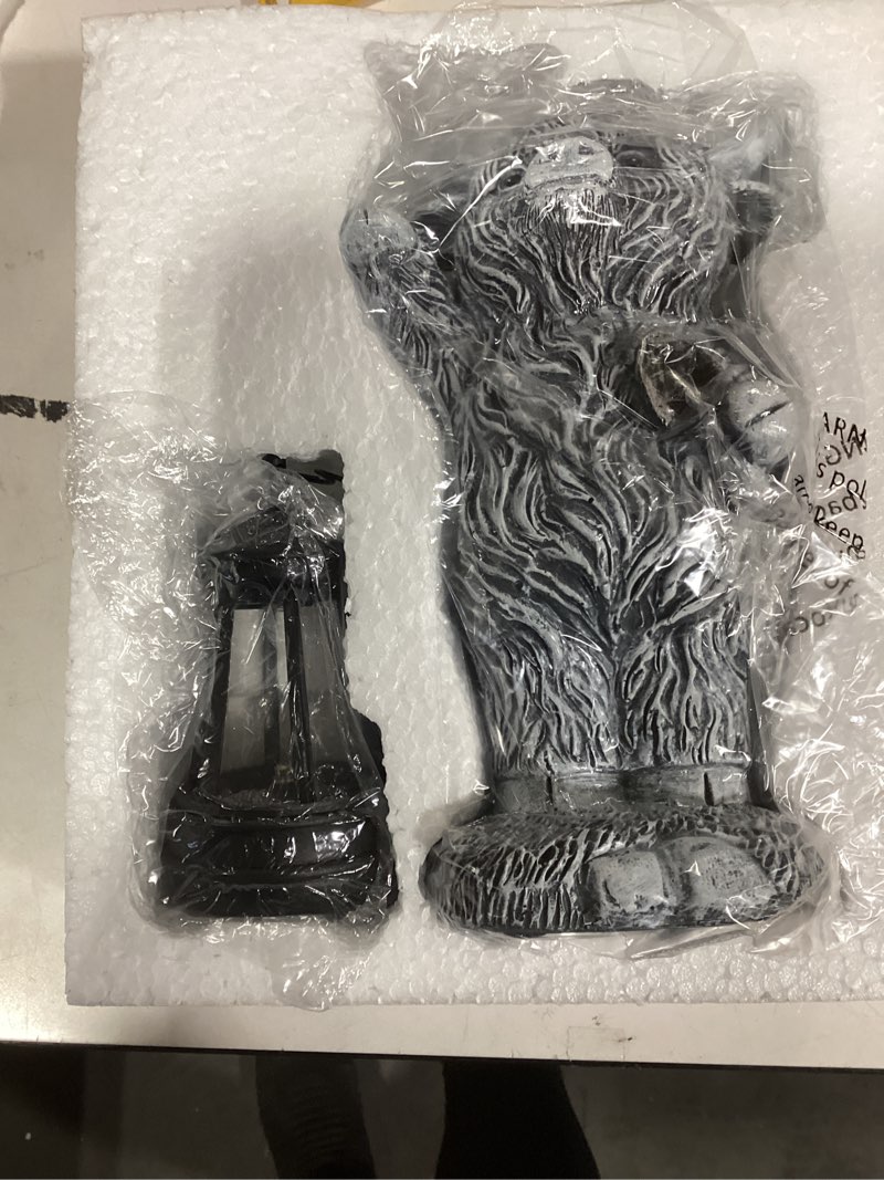 Condition photo showing Good Condition for Solar Highland Cow Outdoor Decor:Garden Statue with Lantern Ornaments for Yard Lawn Patio Porch- Birthday Gifts for Women Grandma Mom(Brown)