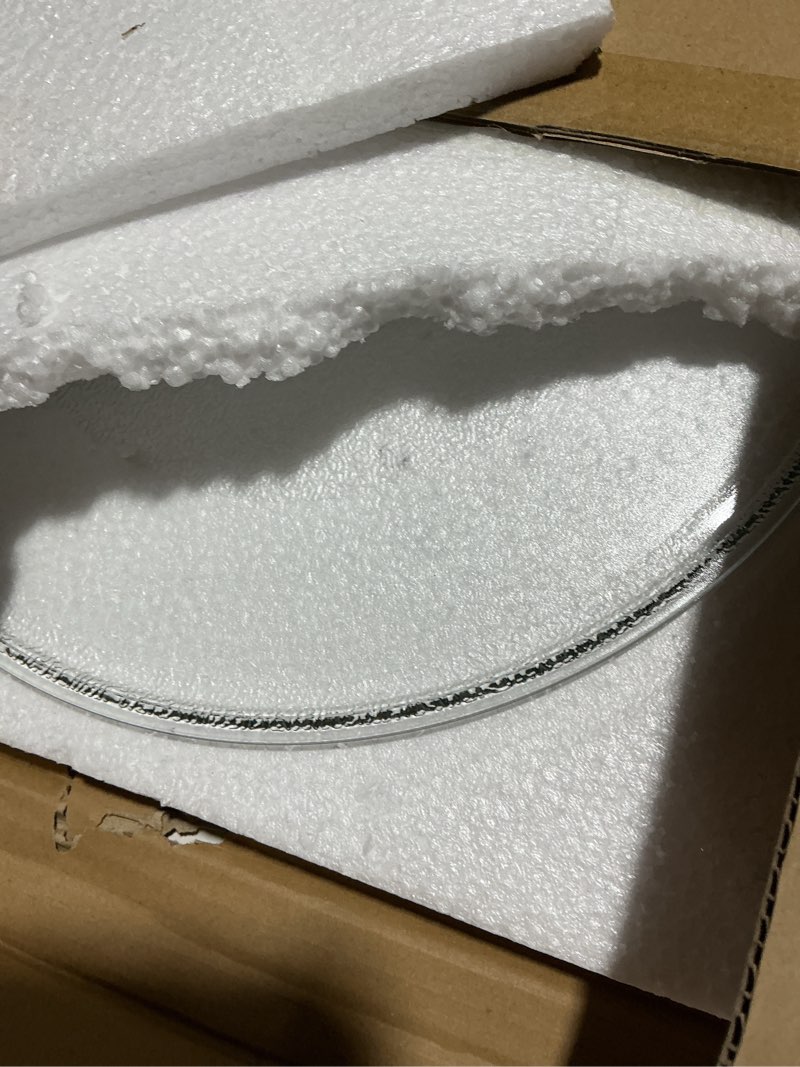 Condition photo showing Good Condition for Microwave Glass Plate 14 1/8 inch - Exact Replacement for Microwave Turntable Part Numbers W10531726 / W11358813 and W11402532 - Dishwasher Safe 14 1/8"
