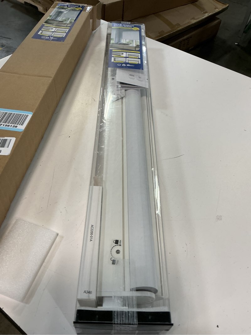 Condition photo showing New/Like New for (Size 25x72)Motorized Blinds with Remote, 100% Blackout Smart Blinds, Motorized Shades, Automatic Blinds for Windows, Electric Blinds Work with Alexa Google and Homekit (Light Chaser-Perla Bianca BO)