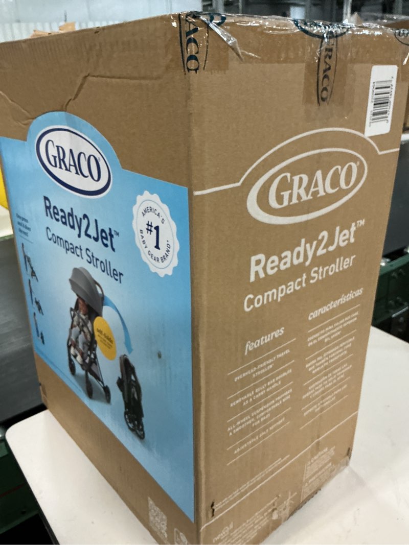 Condition photo showing New/Like New for Graco Ready2Jet Compact Stroller – Overhead Friendly Compact Travel Stroller with Automatic Fold, Kingston Stroller Kingston