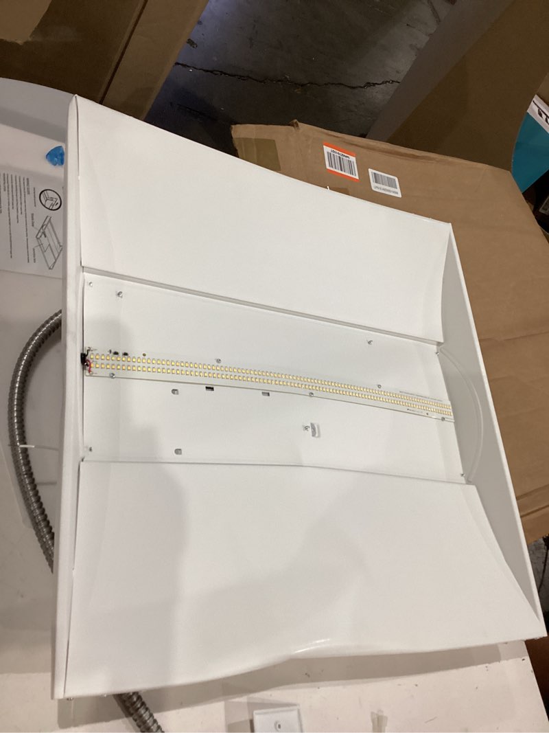 Condition photo showing As Is for lithonia lighting 2-ft x 2-ft switchable white 4000 -lumen led troffer